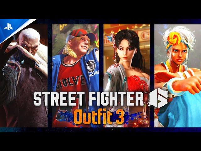 Street Fighter 6 - M. Bison, Terry, Mai, Elena Outfit 3 Showcase Trailer | PS5 & PS4 Games