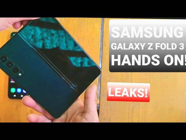 Samsung Galaxy Z Fold 3 Hands on Leak by Drone Mania Unbelievable