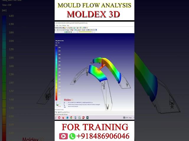 PLASTIC MOULD FLOW ANALYSIS  Moldex3d Mold flow analysis #plasticflowanalysis #cimdesignsolution