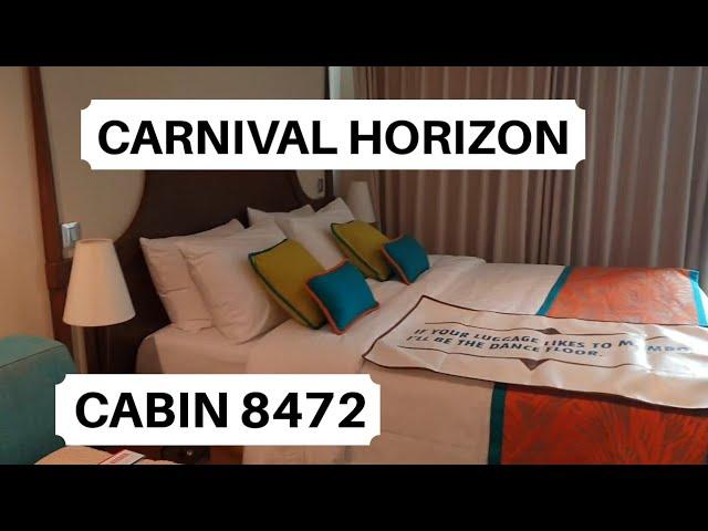 Carnival Horizon Cabin 8472 Category HI Havana Aft-View Extended Balcony Stateroom