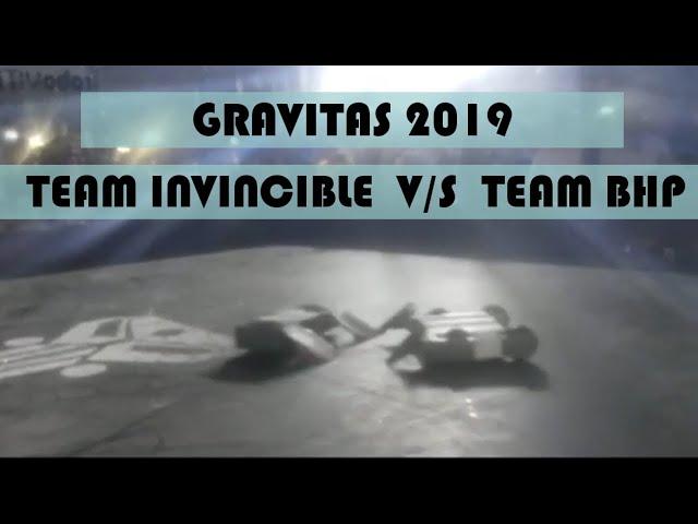 Hades [TEAM BHP ROBOTICS] VS TEAM INVINCIBLE | GRAVITAS 2019 | VIT, Vellore | ROBOWARS