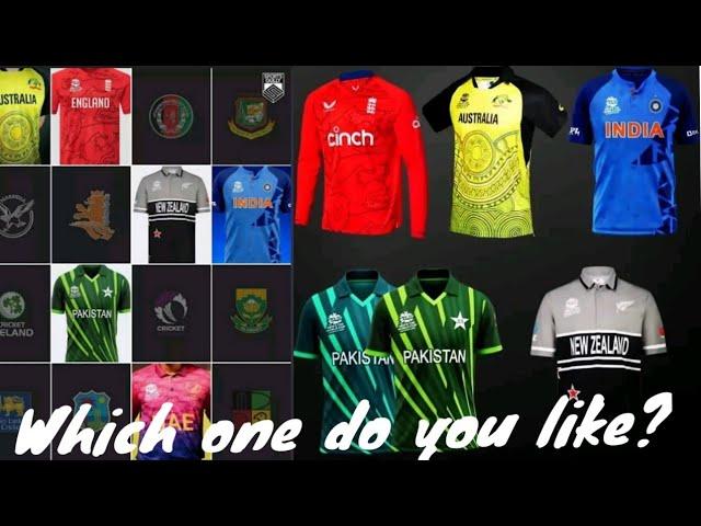 T20 world cup 2022 All team jersey revealed so far #t20worldcup #jersey #t20worldcup2022