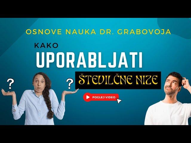 Osnove nauka dr. Grabovoja - uporaba številčnih nizov