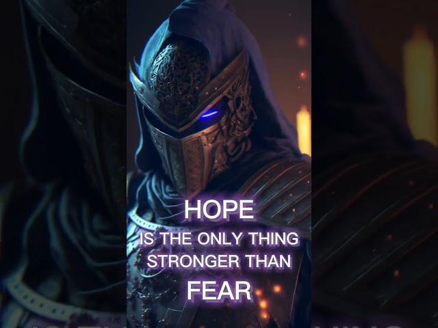 Hope Is The Only Thing Stronger Than Fear #Hope #Fear #focus