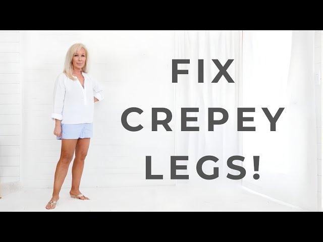 What Happens to Crepey Leg Skin After You Do THIS for 6 Hours...