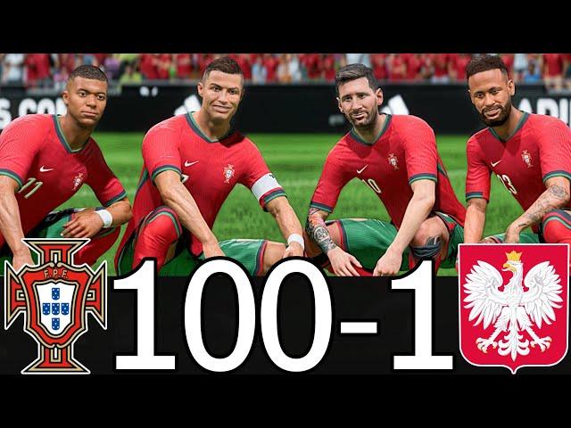 FC 25 - MESSI, RONALDO, MBAPPE, NEYMAR & ALL STAR | PORTUGAL 100-1 POLAND | NATIONS LEAGUE