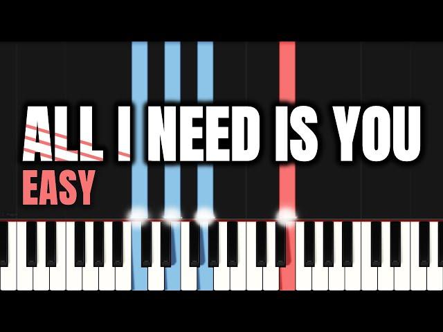 Hillsong United - All I Need Is You | EASY PIANO TUTORIAL by Synthly Piano