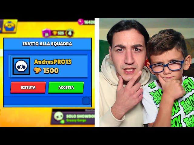 MIO CUGINO RICEVE L'INVITO DAL BIMBO DI 8 ANNI SU BRAWL STARS