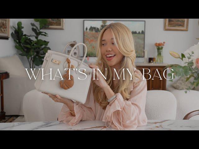 What's In My Bag   Everyday Essentials, Bag Charms, Lip Combo ft. Hermès Birkin 25
