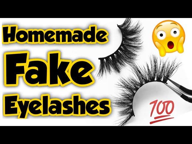 Homemade eyelashes | how to make eyelashes | eyelash extensions at home | eyelashes making