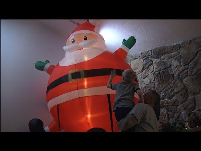 Unboxing our Huge Santa Hot Air Balloon Inflatable! First of New 2019 Christmas Holidays Inflatables