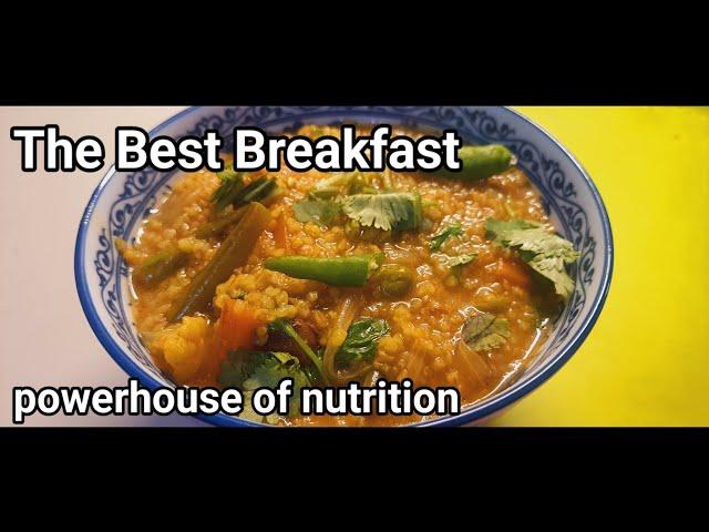 Best Breakfast for weight loss and diabetes controlling|Dalia recipe|Indian veg recipe