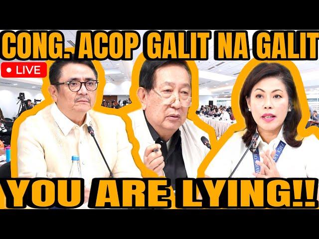 CONG. ACOP GALIT NA GALIT KAY ATTY. LOPEZ! MAINIT NA MGA TAGPO!