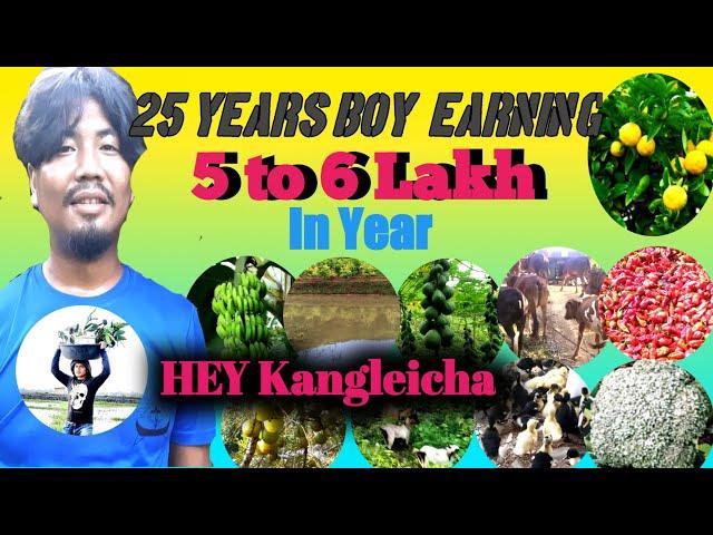 5 to 6 Lakh EASILY EARNING IN A YEAR  #Mixed_Farm  #HEY_Kangleicha Meet Lemon Farm 2022