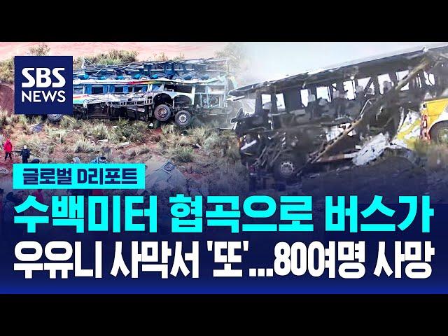 최대 관광지 근처 또 버스 '추락'…2주 새 80여 명 사망 / SBS /  #D리포트