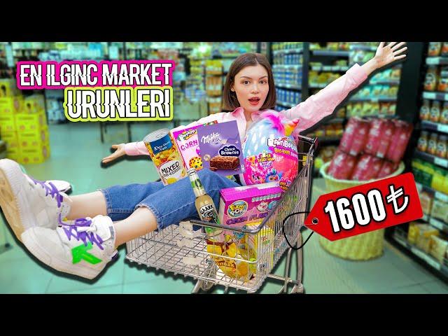 MARKETTEKİ EN İLGİNÇ ÜRÜNLERİ TEST ETTİM!(1100 TL'YE DEV SÜRPRİZ YUMURTA)