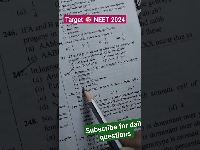 molecular basis of inheritance class 12| NEET PYQ series biology #neet #ncert #biology #neetpyq