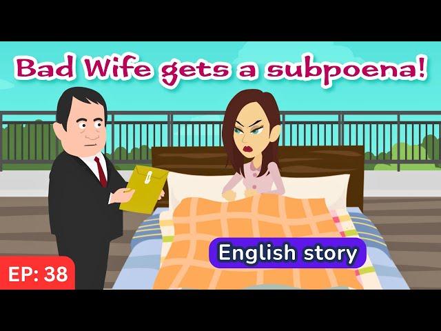 Bad wife part 38 | English Story | Learn English | Animated story | Learn English with Kevin