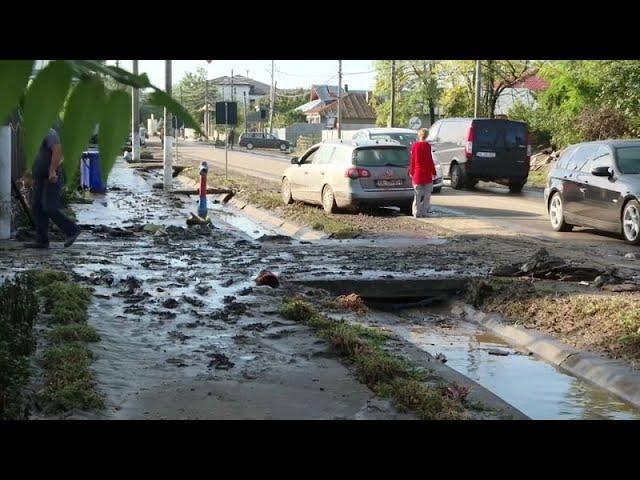 Severe flooding causes widespread devastation in Romania's Galati County