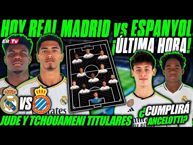  ¡ÚLTIMA HORA! EL REAL MADRID NECESITA GANAR y DEJAR BUENAS SENSACIONES ¿GULER y ENDRICK TITULARES?