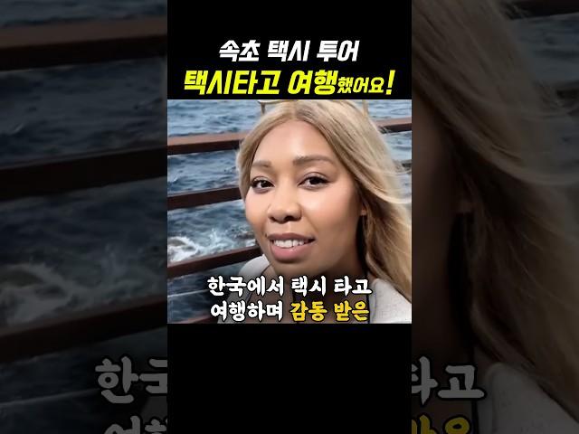 한국에서 택시타고 여행하며 감동 받은 외국인 