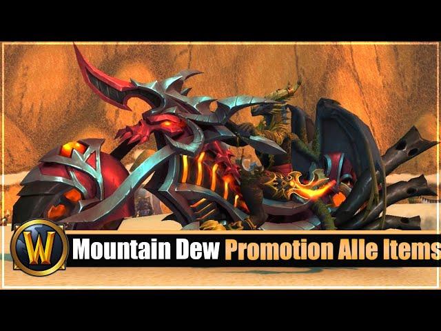 Mountain Dew Promotion: Alle Items im Überblick - Mount, Pets und Tmog