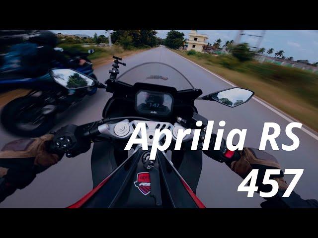 Aprilia RS 457 Speed Run Ft. Yamaha R3 | Adrenaline Rush