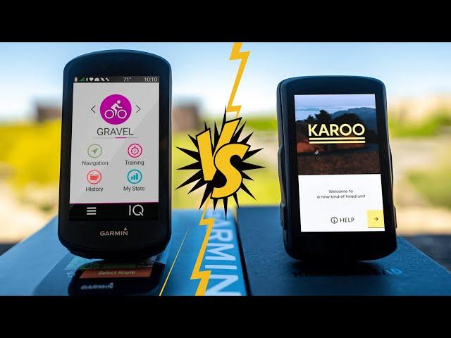 Garmin Edge 1030 Plus Vs Hammerhead Karoo 2 - In Depth #cycling #cyclingcomputer