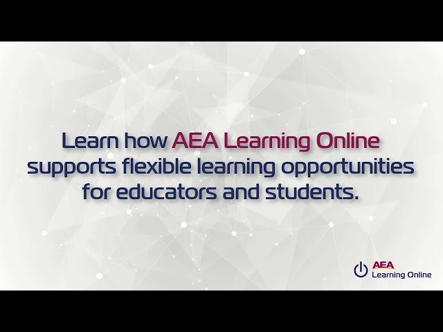 AEA Learning Online: Flexible Learning Opportunities