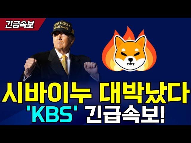 [시바이누 코인] KBS 긴급속보 발생! 역대급 거래량! 시바이누 단기 13원! 장기 1달러! 무조건 쓸어담아라!