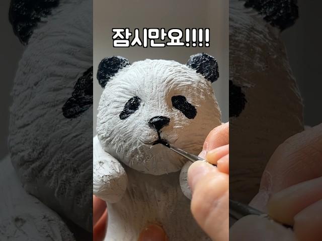 How to Make a Clay Panda fubao #shorts #panda #fubao #paperclay