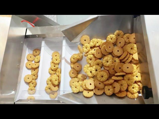 Automatic industrial multi head weigher vertical packing machine for cracker biscuit and cookies