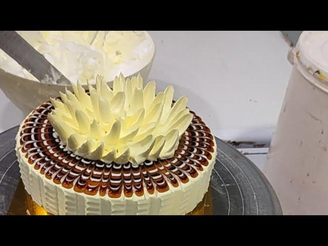 Vanilla Ice Cake  Design Kaise banaye