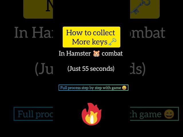 how to collect more keys ️ in Hamster  combat...