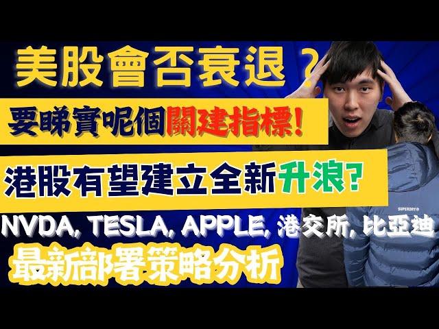 美股會否衰退？要睇實呢個關建指標！港股有望建立全新升浪? NVDA, TESLA, APPLE, 港交所, 比亞迪 最新部署策略分析