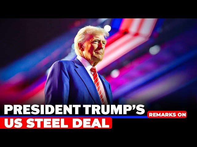 President Trump holds rally in Pennsylvania to promote Japan-based Nippon deal with US Steel