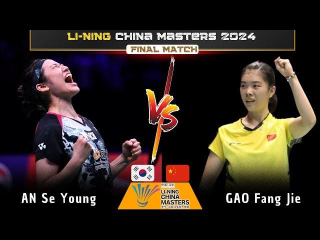 [FINAL] AN Se Young (KOR) vs GAO Fang Jie (CHN) | China Masters 2024 Badminton