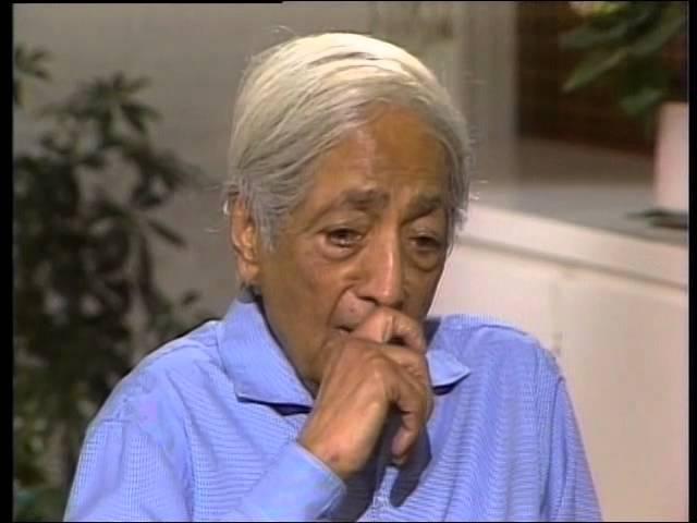 J. Krishnamurti - Ojai 1982 - Discussion with Scientists 2 - Psychological suffering