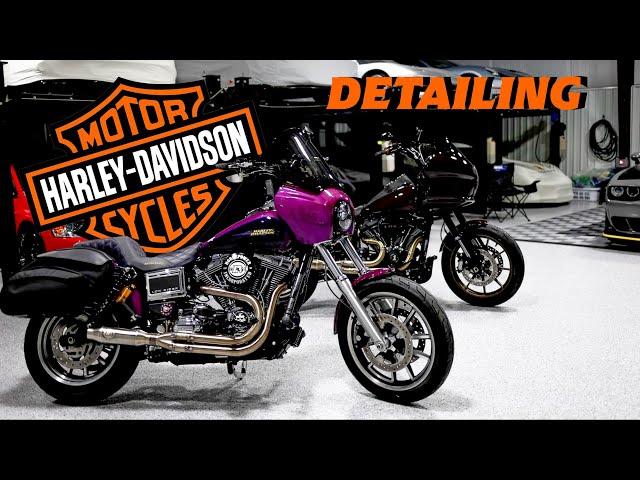 Detailing Iron Anchor Cycles Custom Harley Davidson Dyna with Ceramic Coatings