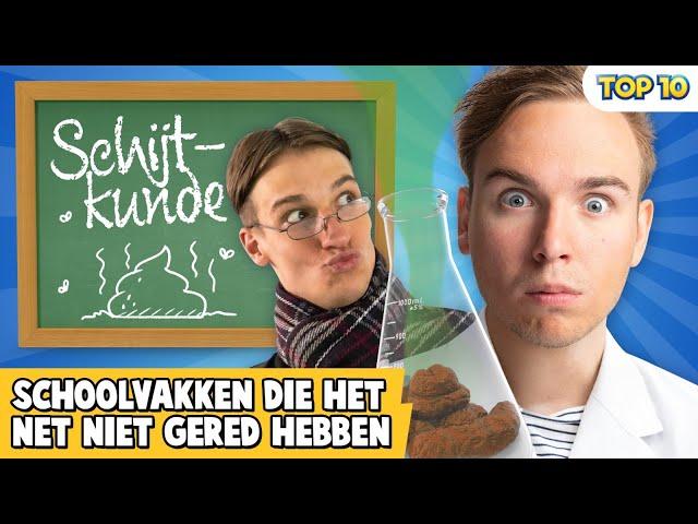 10 SCHOOLVAKKEN DIE HET NET NIET GERED HEBBEN!