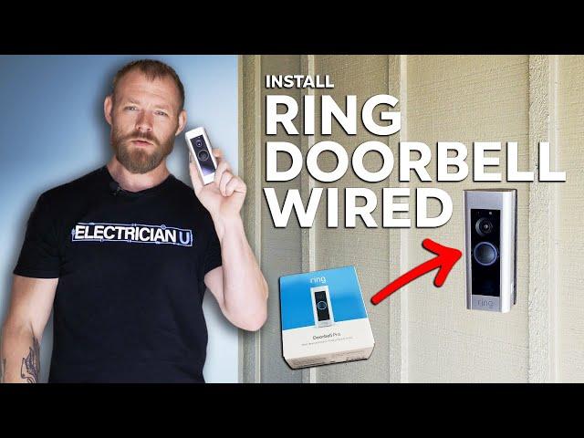 How To Install a Ring Video Doorbell Wired -  From an Electrician