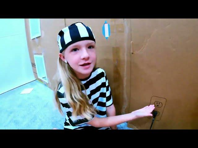 Family Box Fort Prison Escape!!! 1 Hour Compilation