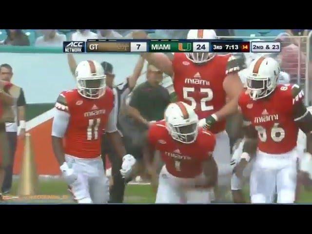 Miami Hurricanes |RBU| Mark Walton & Joseph Yearby