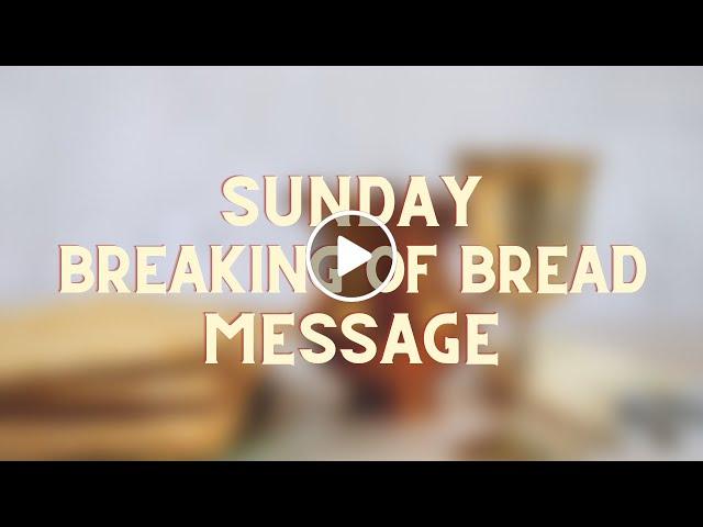 Sunday Message - Brother Eden Uy