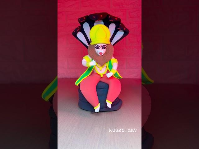 Narasimha  Narasimha idol making  #narasimha #narasimhaidol #clayart #shorts #clay