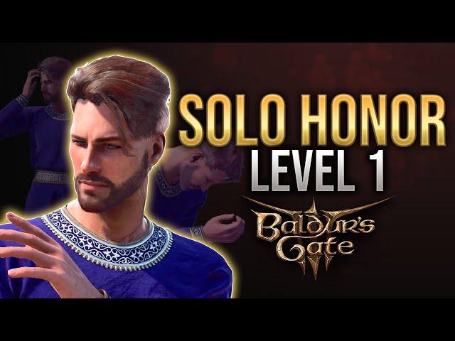 Can You Beat Honour Mode at LEVEL 1 SOLO? Baldur’s Gate 3