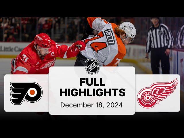 NHL Highlights | Flyers vs. Red Wings | December 18, 2024