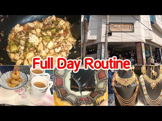 My Full Day Routine - Visit to Gold Mark Karachi | Mahrosh zehra