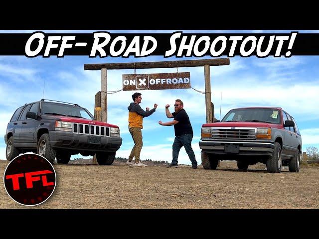 Jeep Grand Cherokee vs Ford Explorer | 1990's Affordable Off-Road Shootout!