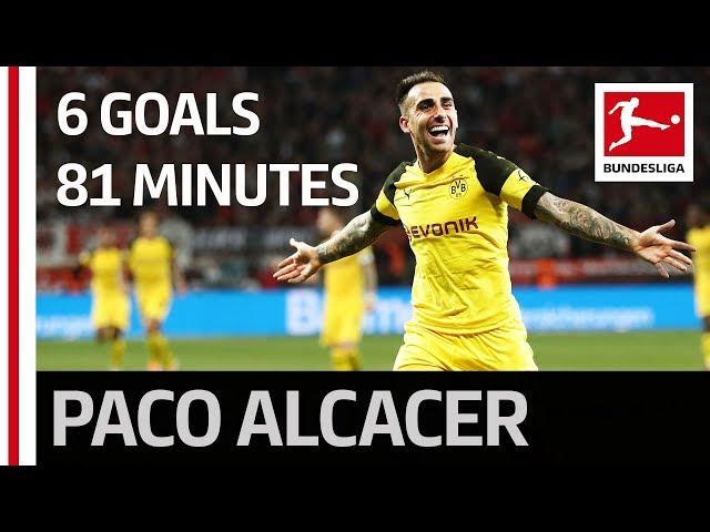 Record breaker Paco Alcacer - 6 goals in just 81 minutes